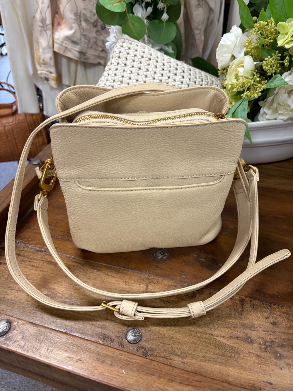 Starr Convertible Shoulder Bag with Gold Hardware